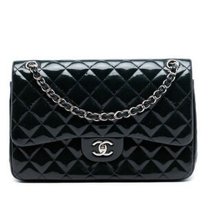 Pre-Loved Chanel Jumbo Classic Patent Double Flap
